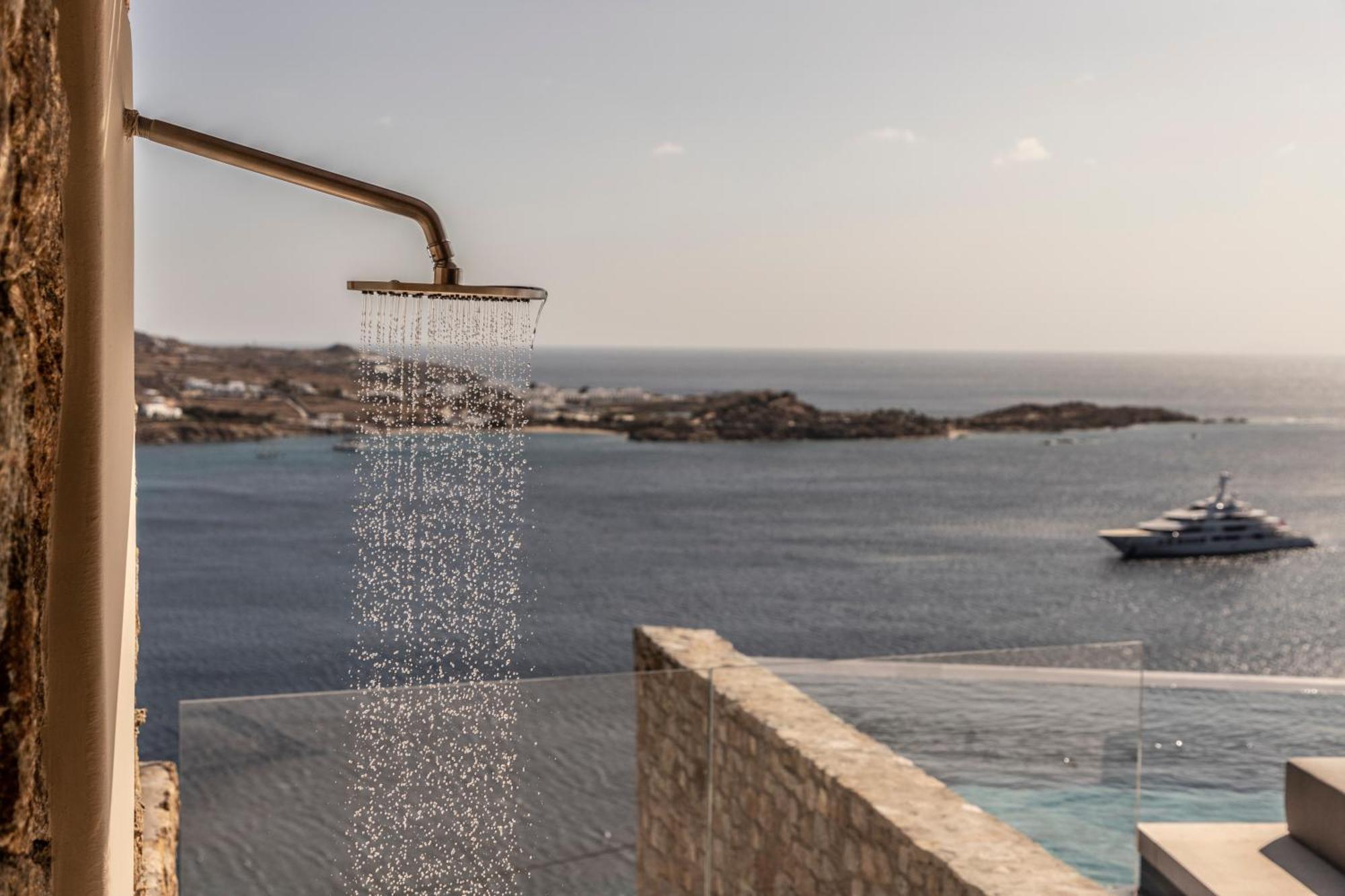 The Skyvilla Mykonos - A Landmark Property With Breathtaking Views Of The Psarou Bay Mykonos Town المظهر الخارجي الصورة